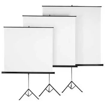 Projekciono platno sa postoljem 180x180 cm belo 18796