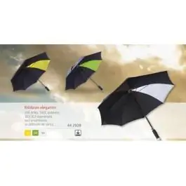 Kišobran 20.5" sa automatskim otvaranjem, 8 segmenata, aluminijumski stub, 190 T zelena