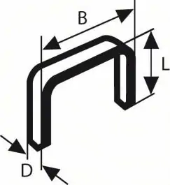 Spajalica tip 52 12,3 x 1,25 x 14 mm  (1000 kom.) BOSCH