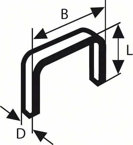 Spajalica tip 52 12,3 x 1,25 x 14 mm  (1000 kom.) BOSCH