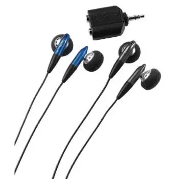 Slušalice audio HK-205, Set 2x Slušalice + splitter signala Hama