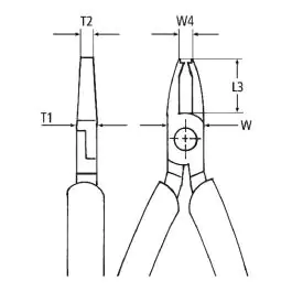 Klešta za savijanje žice za elektroniku 125 mm 36 22 125 KNIPEX