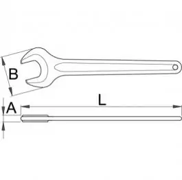 Ključ viljuškasti jednostrani 117/4 13mm UNIOR