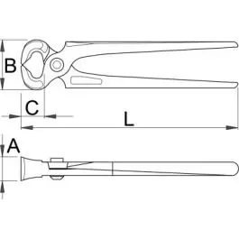 Klešta stolarska 530/4 160mm UNIOR