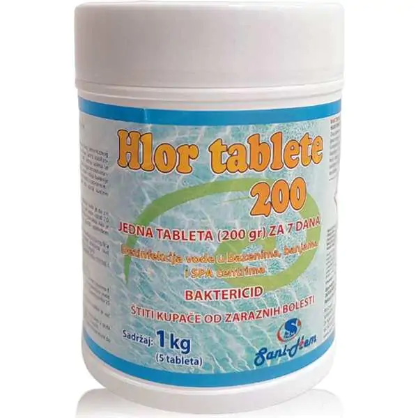 Tablete hlora za bazene 200gr