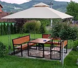 Metalna gazebo tenda Panama sa duplim krovom