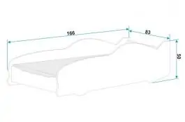 KREVET ZA DECU 160X80 PLAVI RACER POLICE