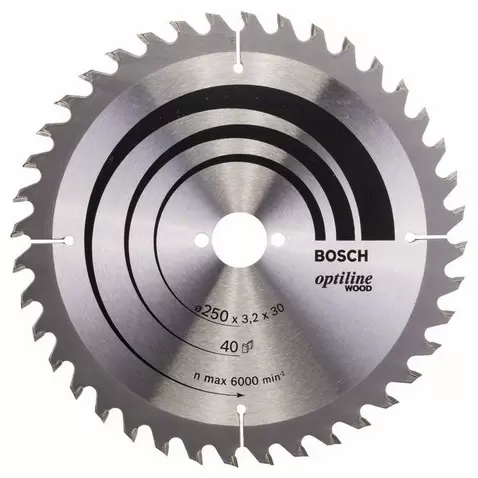 List kružne testere OPTILINE 254 x 30 x 2,0 mm x 1,4 60z BOSCH