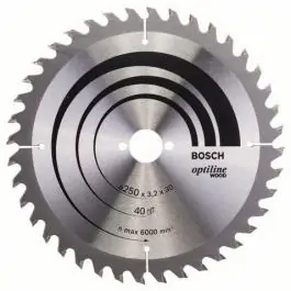 List kružne testere OPTILINE 254 x 30 x 2,0 mm x 1,4 60z BOSCH