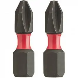 Bitsevi krstasti 1/4",  PH2 x 25mm,  ojačani - udarni set od 2 kom. Milwaukee