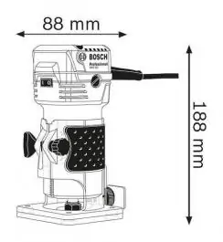 Glodalica za ivice GKF 550 Bosch