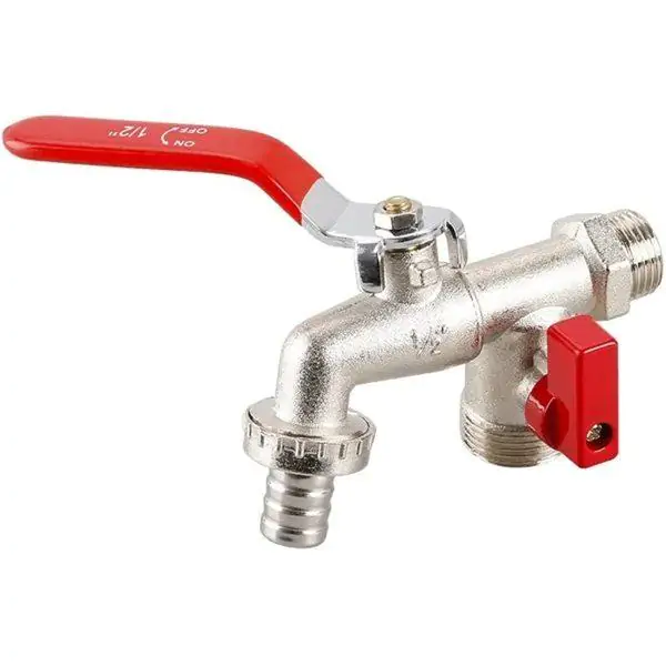 Baštenska slavina sa 2 ventila 3/4 i 1/2"
