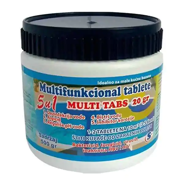 Multi-funkcionalne tablete za bazene 5u1 500gr