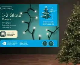 Novogodišnje stepenaste LED lampice 1-2-glow Compact 5 nivoa 400 LED LUMINEO