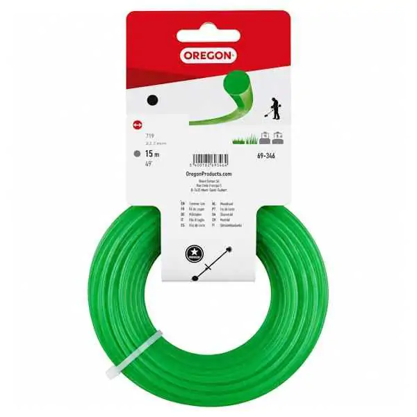 Silk za trimer, kockasti zelen 2.4mm x 15m 69-412 Oregon
