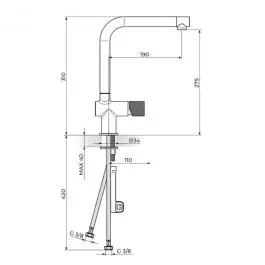 Baterija za sudoperu 238301G ROSAN
