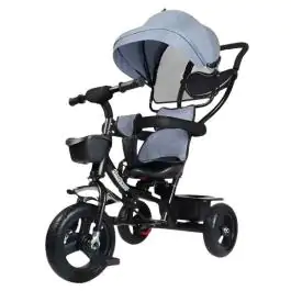 Tricikl za decu playtime Simple 411 siva-crni ram