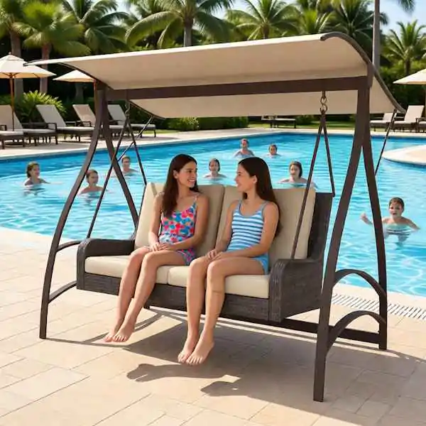 Baštenska ljuljaška 166x130x170 cm