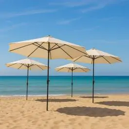 Suncobran zglobni sa čekrkom 3m krem