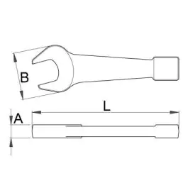 Unior 118/7 ključ viljuškasti udarni 30mm