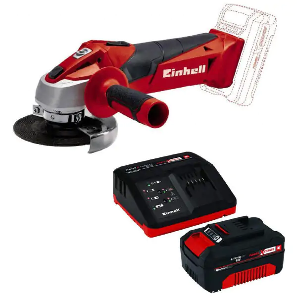 Einhell TC-AG 18/115 Li SET 4Ah akumulatorska ugaona brusilica