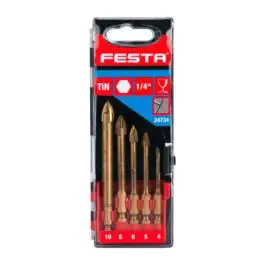 Festa Burgije za staklo i keramiku - Set od 5 komada (4-10mm)