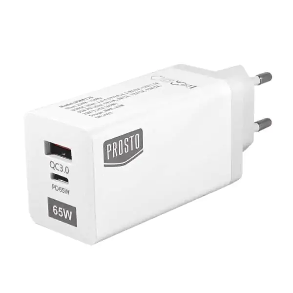 Univerzalni brzi punjač 1xPD Type-C+ 1xQC Prosto