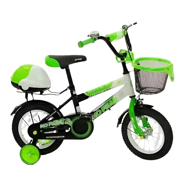 Dečiji bicikl sa pomoćnim točkovima No fear 721-16" zeleni
