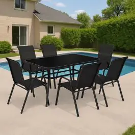 Baštenski set sto sa 6 stolica Benidorm