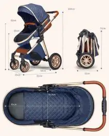 Kolica za bebe TS-001B plava