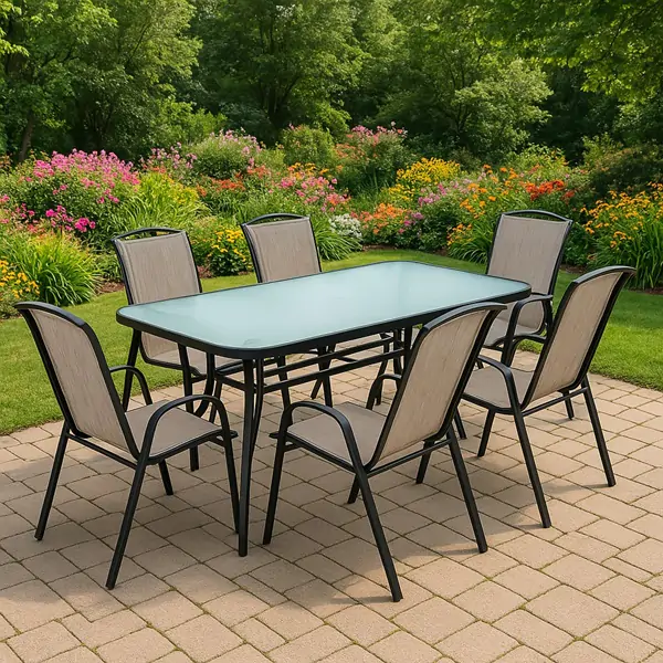 Baštenski set sto sa 6 stolica Foligandros