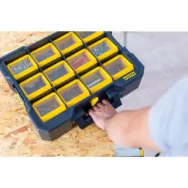 Stanley FMST81077-1 FatMax Flip Bin organizator sa preklopnim fiokama