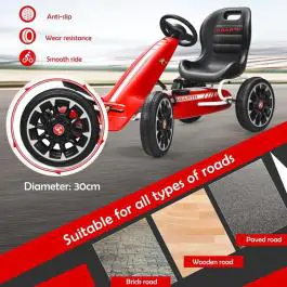 Dečija formula na pedale Abarth 500 crvena
