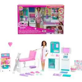 Barbie Klinika sa brinetom doktorkom, nameštajem i 30+ dodataka