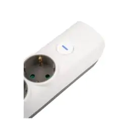 Produžni sa 4 mesta 1.4m 1.5mm2 + prekidač sivi Prosto