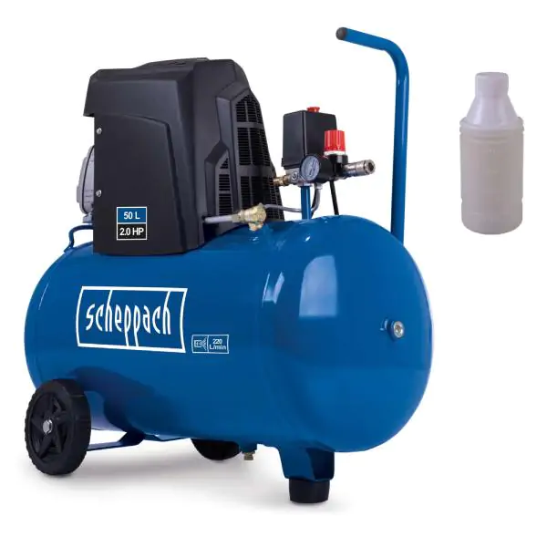 Scheppach HC63 – Snažan 50L kompresor sa 10 bara pritiska i 1500 W motorom