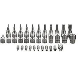 Set Torx bitova i nasadnih ključeva 3/8", 34 kom. - NEO TOOLS 08-711