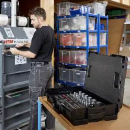 Wiha 44685 set gedora i bitova, 1/4" i 1/2", 60 delova, u L-Boxxu