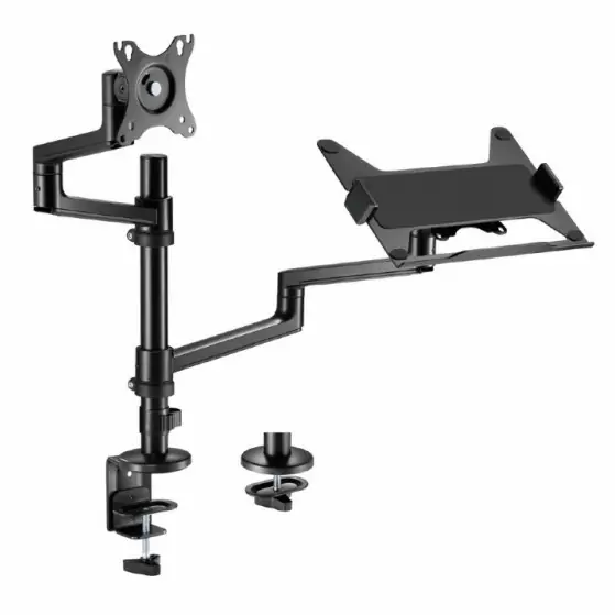 MA-DA-04 Gembird Podesivi stoni drzač za monitor tilt, 17-32 max.8kg + nosač za laptop