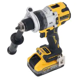 DeWalt DCD1007H2T 18 V XR akumulatorska udarna bušilica-odvijač, 2×5.0 Ah Powerstack baterije, punjač, bočna ručka i kofer