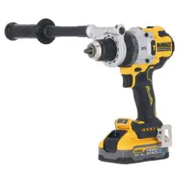 DeWalt DCD1007H2T 18 V XR akumulatorska udarna bušilica-odvijač, 2×5.0 Ah Powerstack baterije, punjač, bočna ručka i kofer