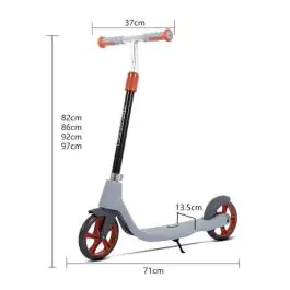 Trotinet za decu i mlade – SnakeBoard stil 665 sivi