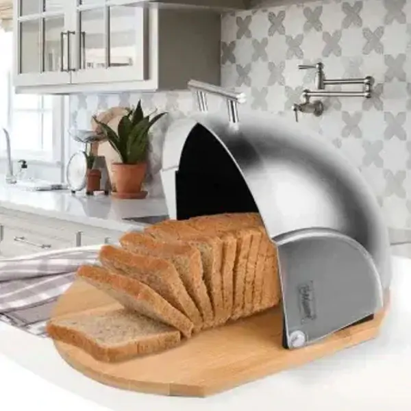 Maestro MR1678 kutija za hleb 37,5X27,5X21 cm crno providna bambus akril