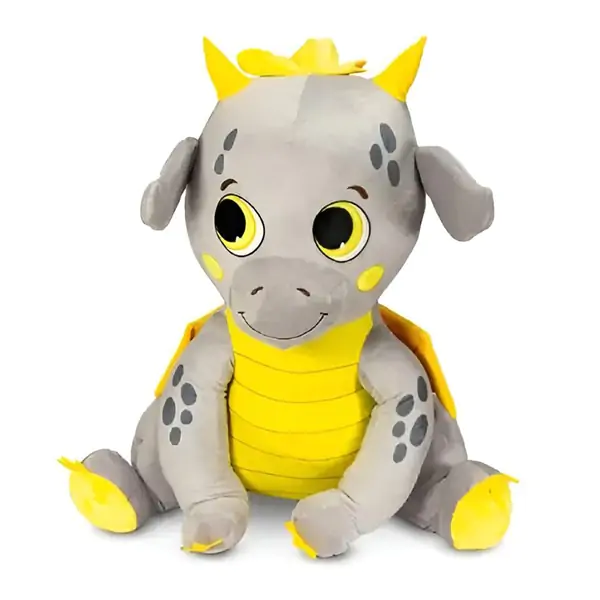 Zmaj sivi sa krilima pliš 80cm