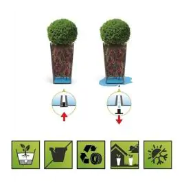 Saksija SONATA (Antracit - Tamno siva) 71×35×35 cm