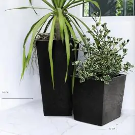 Saksija SONATA (Antracit - Tamno siva) 33x30x30 cm