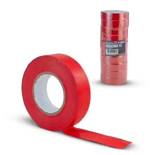 Izolir traka PVC crvena – 0.15mmx19mmx20m – Bormann Pro