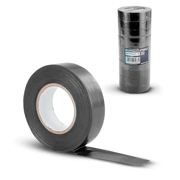Izolir traka PVC crna – 0.15mmx19mmx20m – Bormann Pro