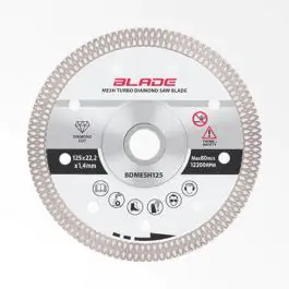 Dijamantski disk za sečenje tvrde keramike (Turbo) - BLADE BDMESH125