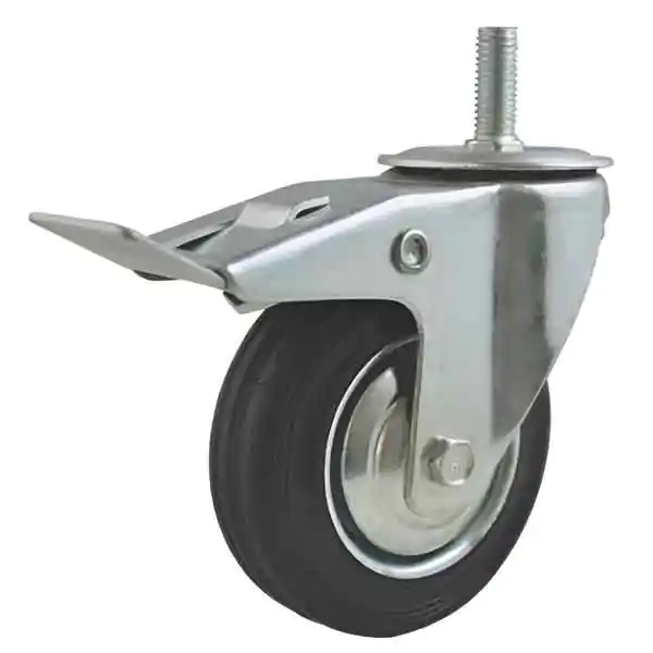Rezervni Točak okretni sa kočnicom na šrafu (industrijski) 75mm